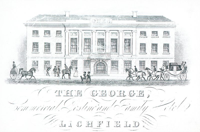Cartão de comércio, o George de English School