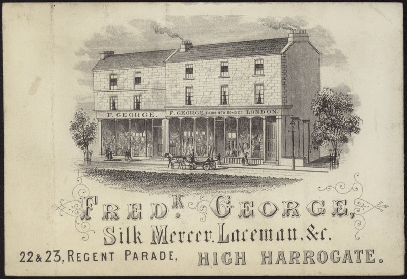 Cartão de comércio para Frederick George de English School