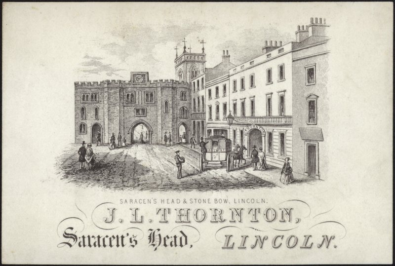 Cartão de comércio para JL Thornton de English School