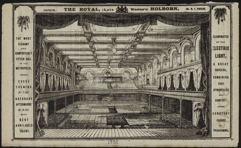 Cartão de comércio para o Royal de English School