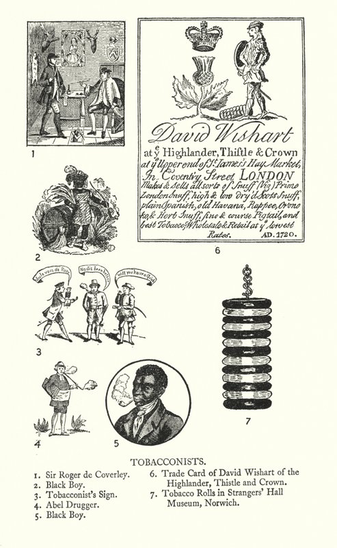 Sinais comerciais: Tobacconistas (litho) de English School