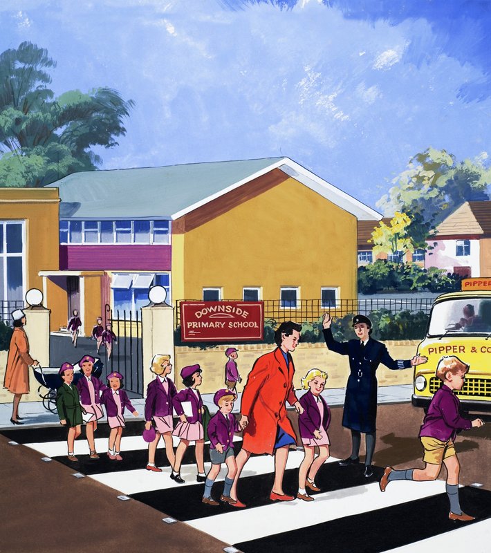 Comissário de trânsito de English School