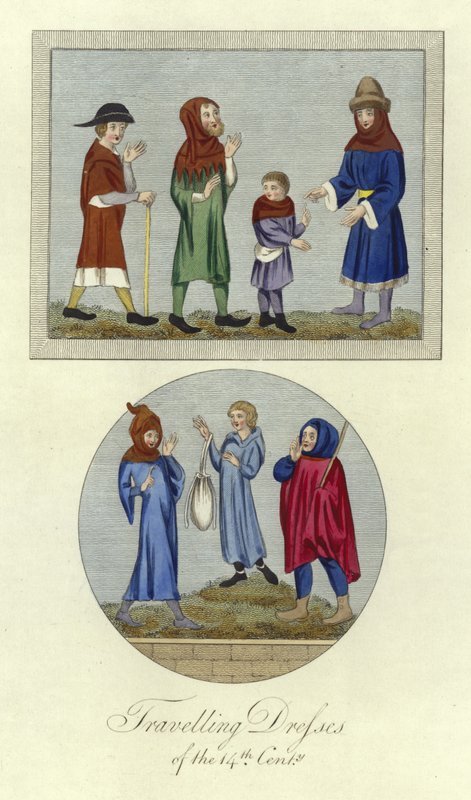 Vestidos itinerantes do século XIV de English School