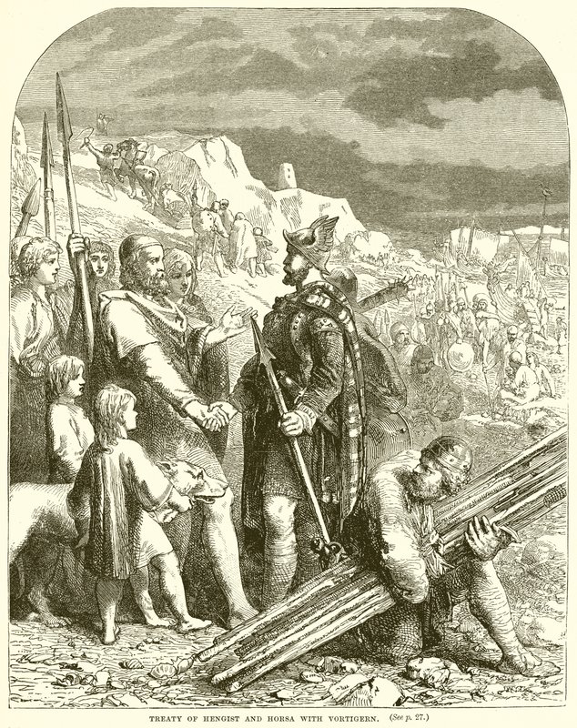 Tratado de Hengist e Horsa com Vortigern de English School