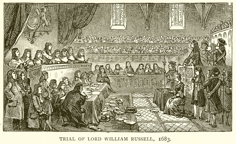 Julgamento de Lord William Russell, 1683 de English School