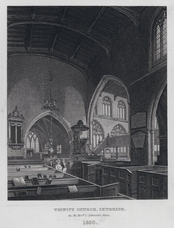 Igreja da Trindade, Interior, no tempo do Reverendo C Simeão de English School
