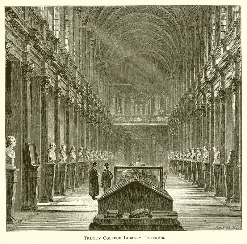 Trinity College Library, interior de English School