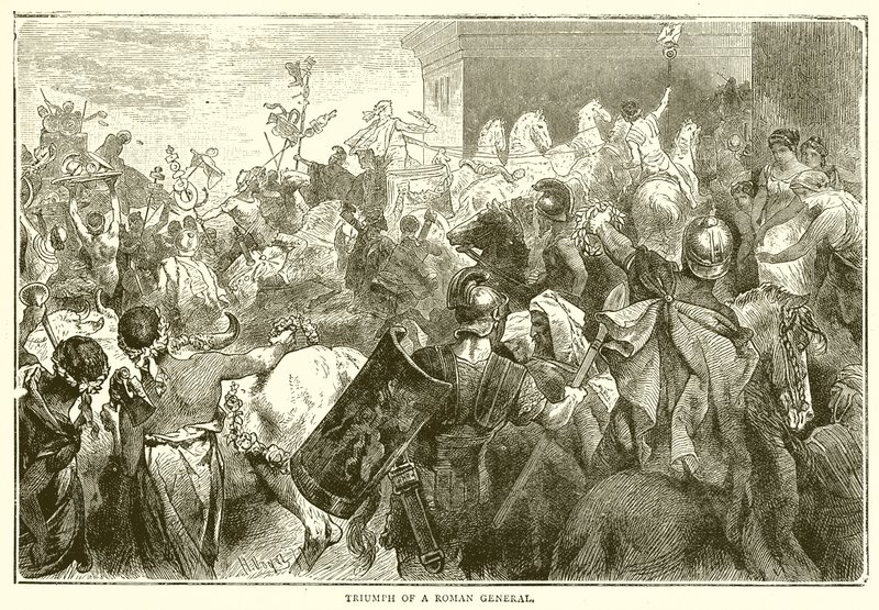 Triunfo de um general romano de English School