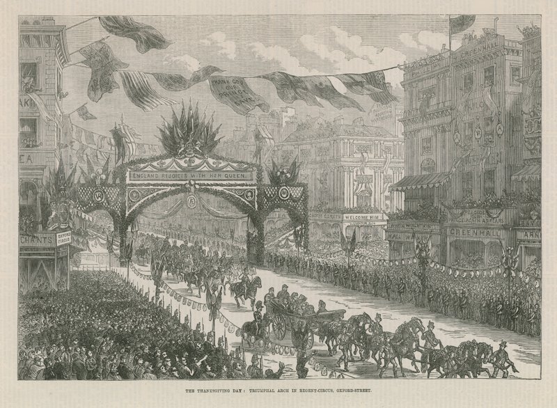 Arco do triunfo em Regent Circus de English School