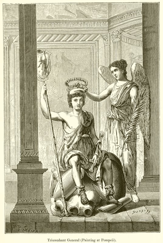 General Triunfante (Pintura em Pompéia) de English School