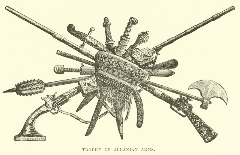 Troféu de armas albanesas de English School