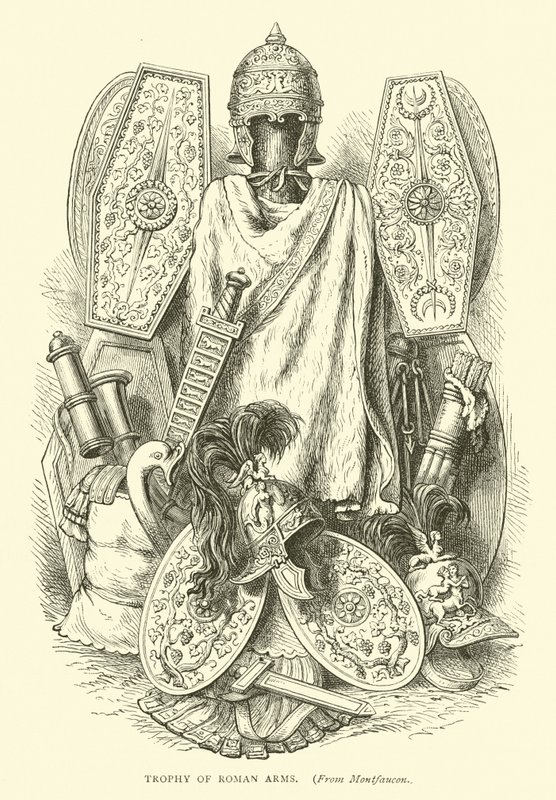Troféu de armas romanas de English School