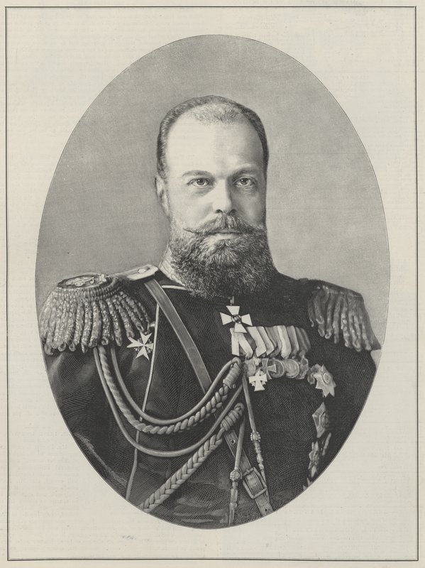 Czar Alexandre III da Rússia. de English School