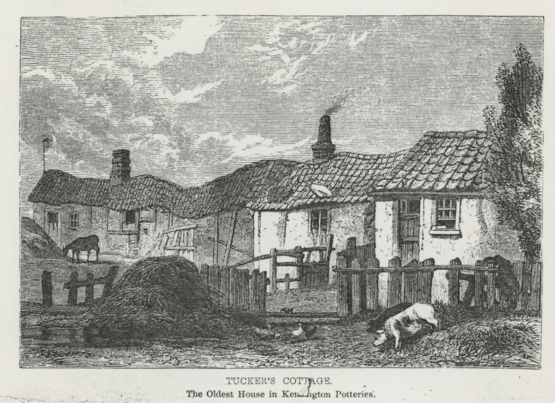 Tuckers Cottage, a casa mais antiga de Kensington Potteries de English School