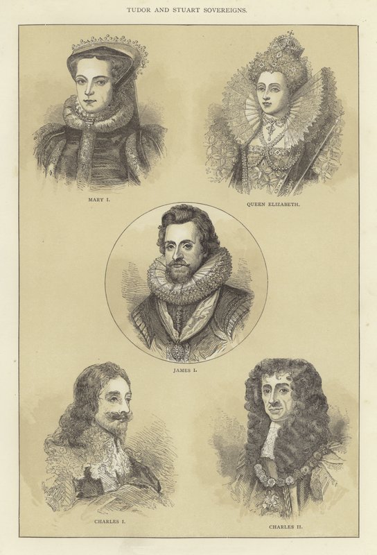 Tudor e Stuart Sovereigns de English School