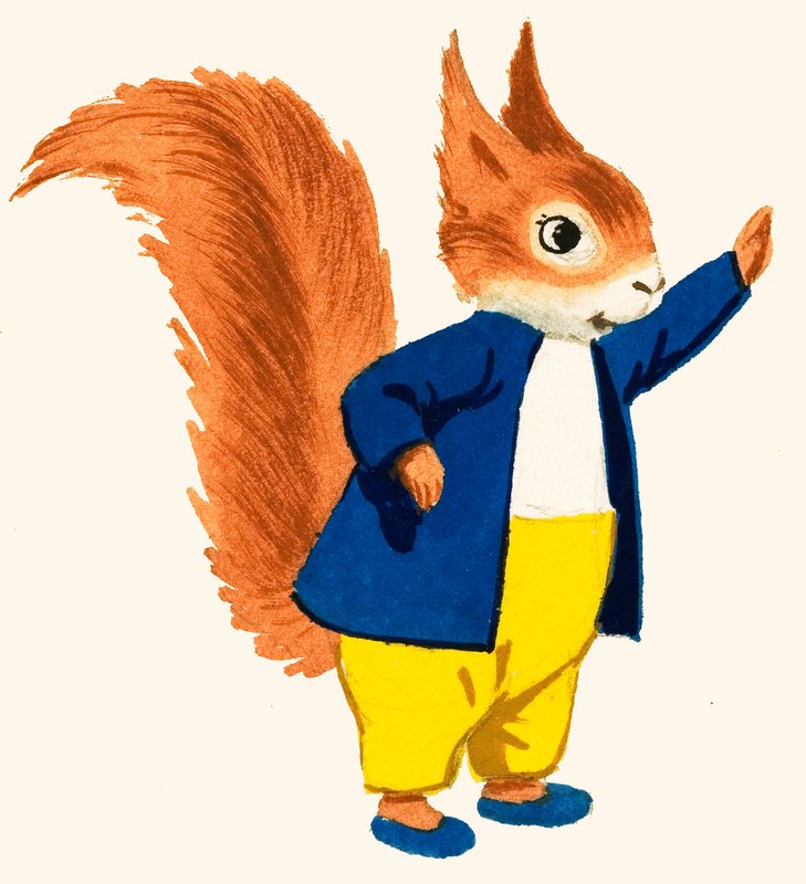 Tufty o esquilo de segurança rodoviária de English School