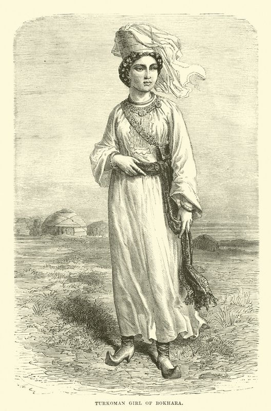 Turkoman girl de Bokhara de English School