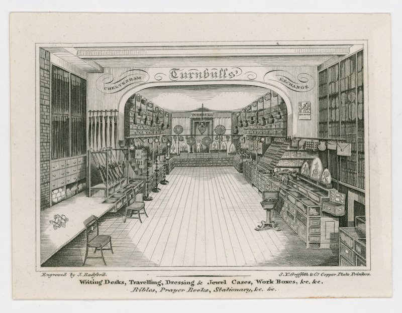 Turnbulls, cartão de comércio de English School