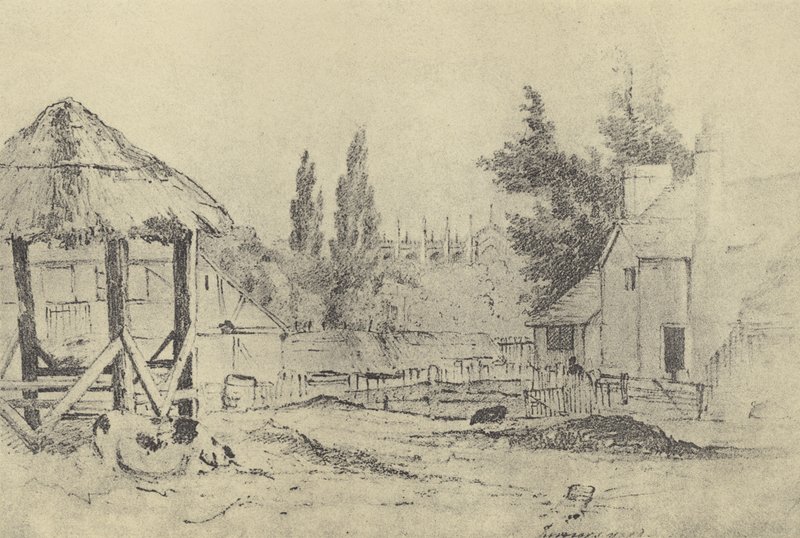 Turners Farm, c 1821 (gravura) de English School
