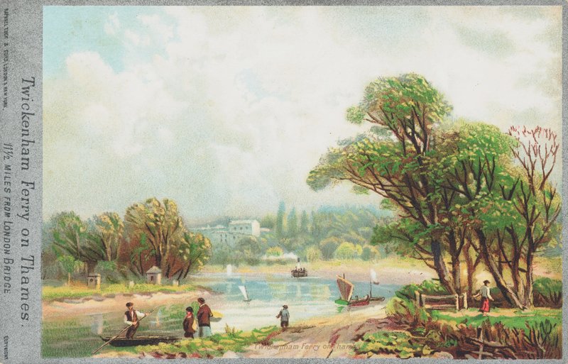 Ferry de Twickenham em Thames de English School