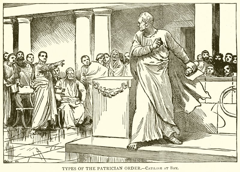 Tipos da Ordem Patrícia .-- Catiline na Baía de English School