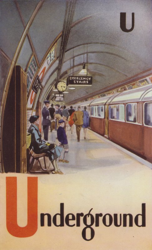 U, Subterrâneo (cor litho) de English School