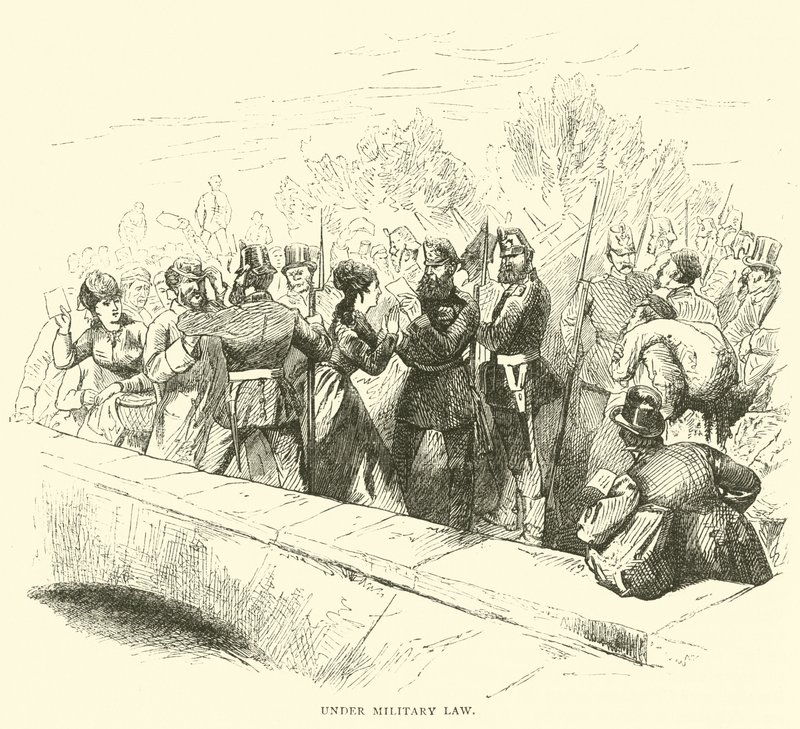 Sob o Direito Militar, março de 1871 de English School
