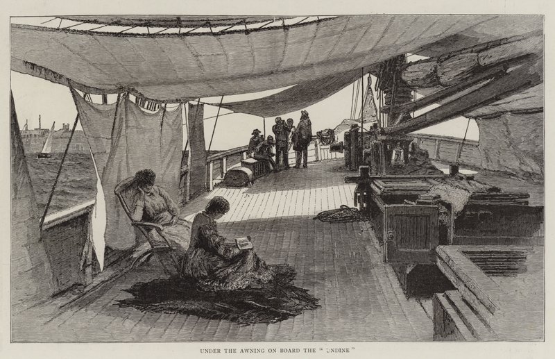 Sob o toldo a bordo do "Undine" (gravação) de English School