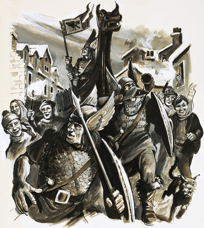 Celebração viking não identificada de English School