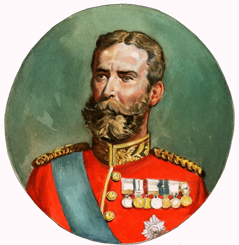 Retrato não identificado de homem muito decorado de English School