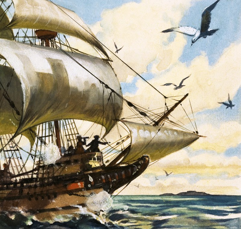 Barco à vela não identificado de English School