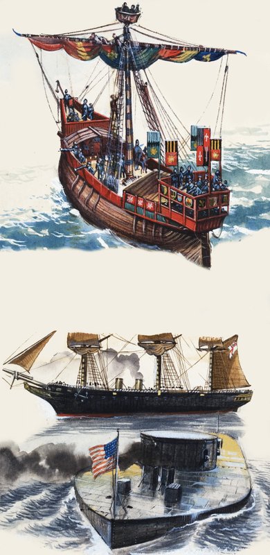 Navios não identificados de English School