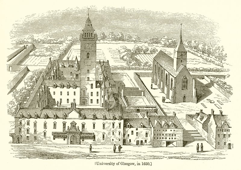 Universidade de Glasgow, em 1650 de English School