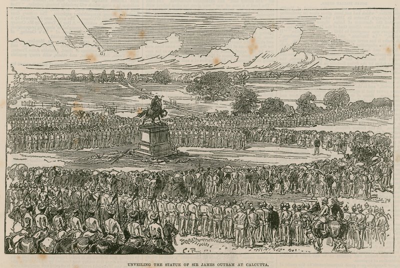 Desvendando a estátua de Sir James Outram em Calcutá de English School