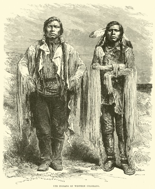 Índios ute do oeste do Colorado de English School