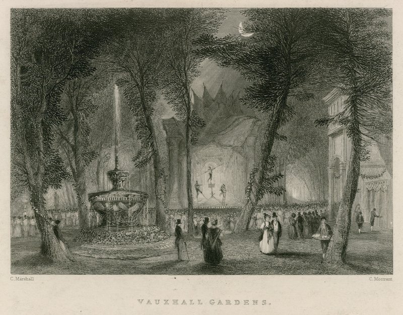 Jardins Vauxhall, Londres de English School