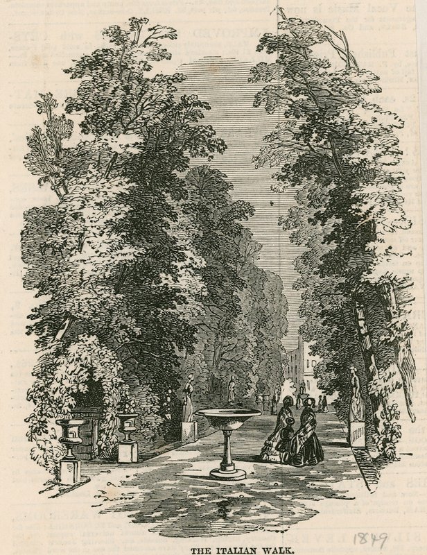 Vauxhall Gardens, Londres: o passeio italiano de English School