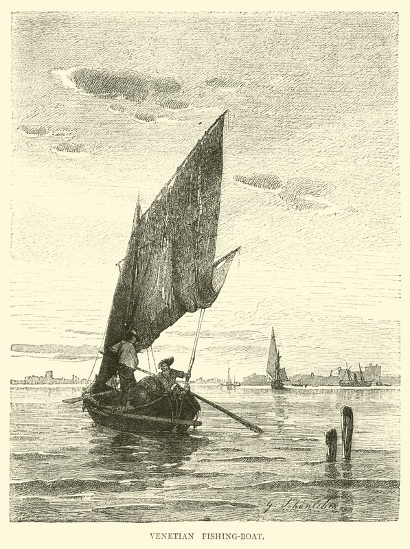 Barco de pesca veneziano de English School