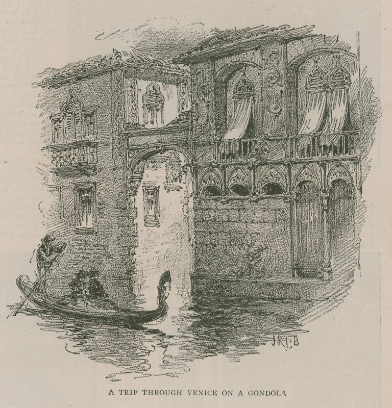 Veneza em Londres: Sketches at Olympia - Uma viagem através de Veneza em uma gôndola de English School