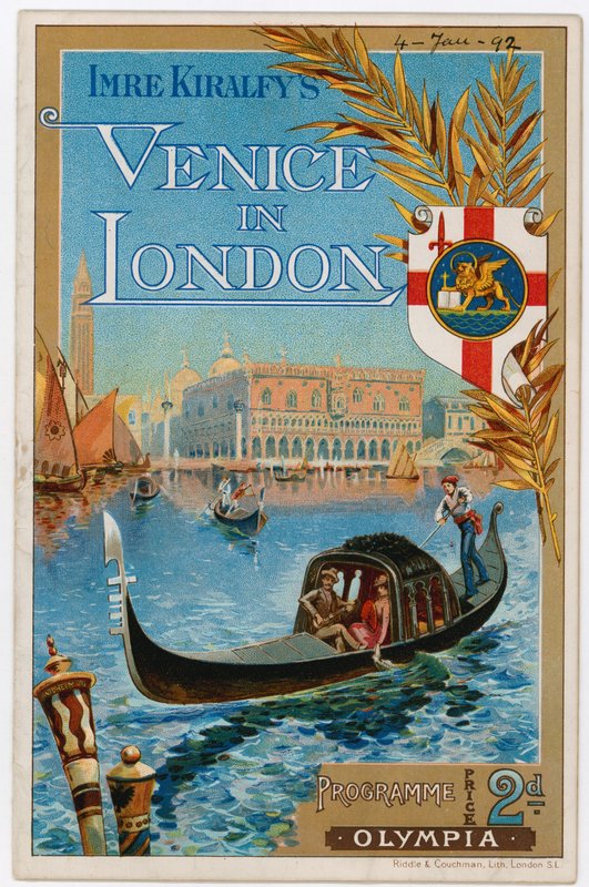Veneza, em Londres, em Olímpia de 1892 de English School