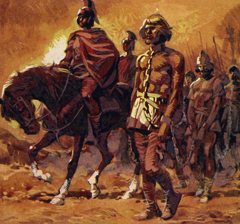Vercingetorix colocou sua melhor armadura e se rendeu de English School