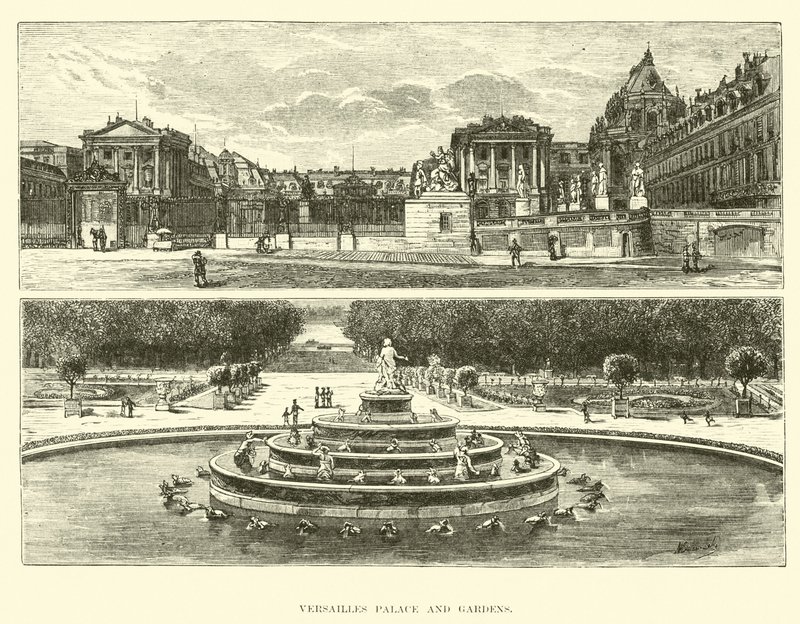 Palácio de Versalhes e jardins de English School