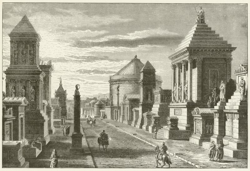 Via Appia, perto de Roma de English School