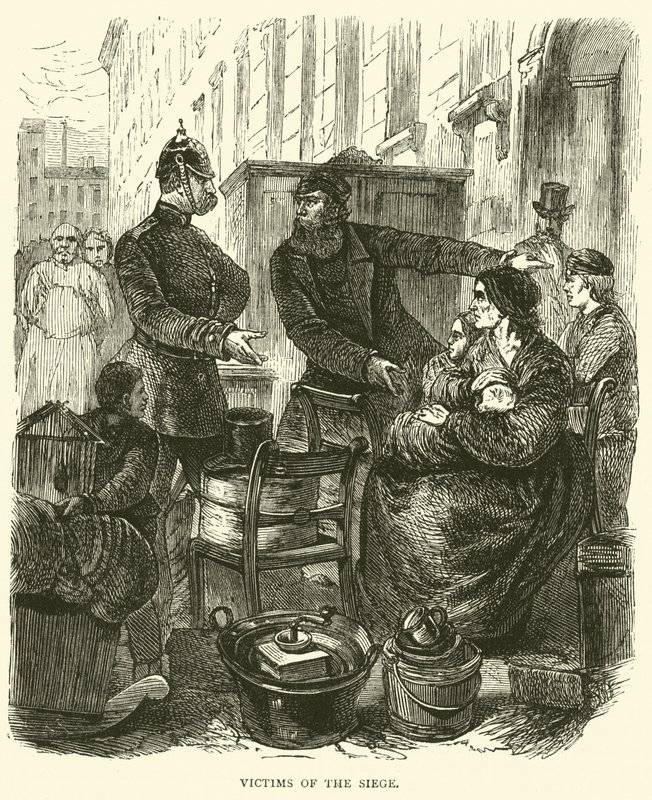 Vítimas do cerco, fevereiro de 1871 de English School