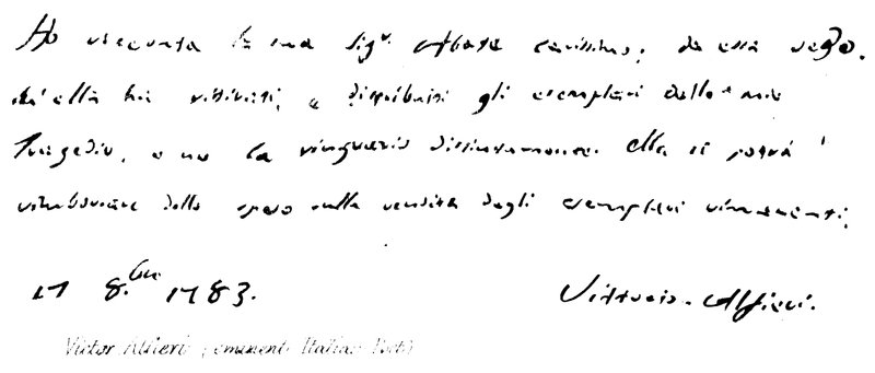 Victor Alfieri (eminente poeta italiano) de English School
