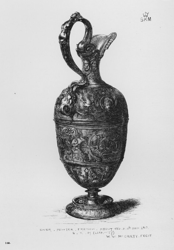 Victoria And Albert Museum: Ewer, pewter, French, cerca de 1560 de English School
