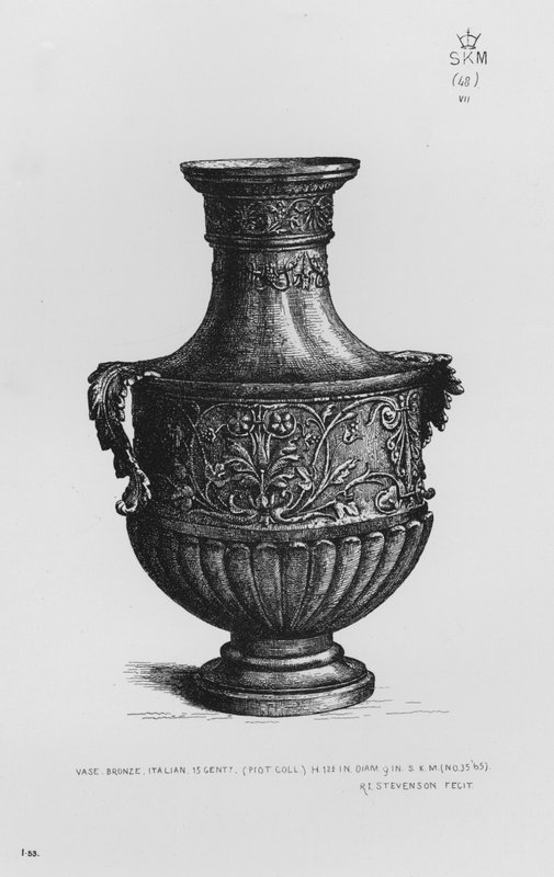 Victoria And Albert Museum: vaso, bronze, italiano, século 15 de English School