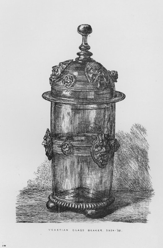 Victoria And Albert Museum: Venetian Glass Beaker 5954-58 (gravura) de English School