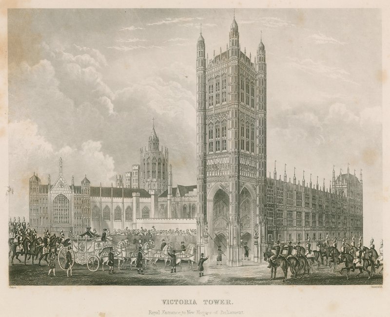 Torre de Victoria, Palácio de Westminster, Londres de English School