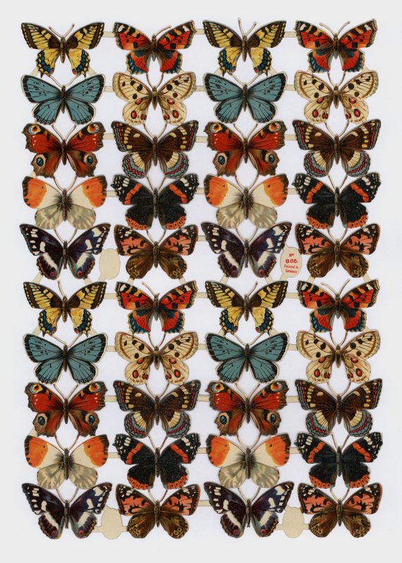 Sucata vitoriana (chromolitho) de English School